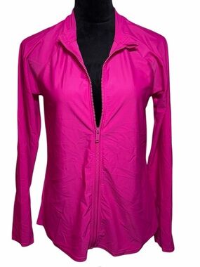 NWOT Bright Fuchsia Zip-Front Active Jacket